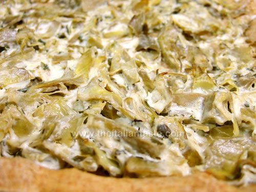 Ricotta & artichoke pie