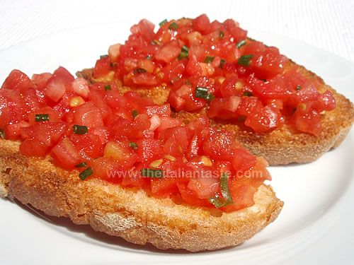 Tomato bruschetta (tomato-and-garlic toast bread) recipe
