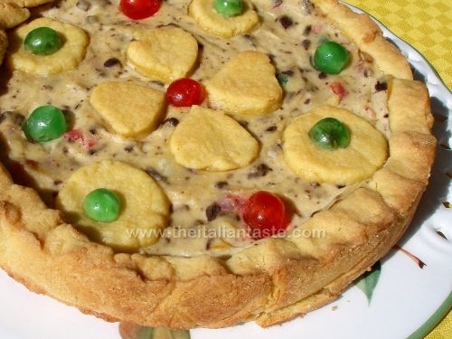 Candied fruit & ricotta cheese tart