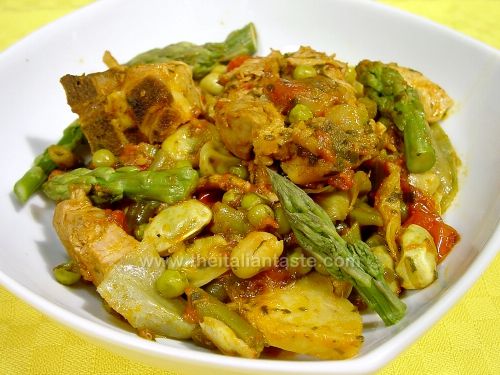 stewed with vegetables and pulses