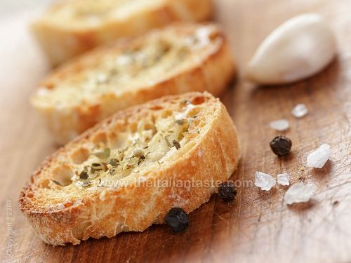 Garlic-and-oil bruschetta recipe