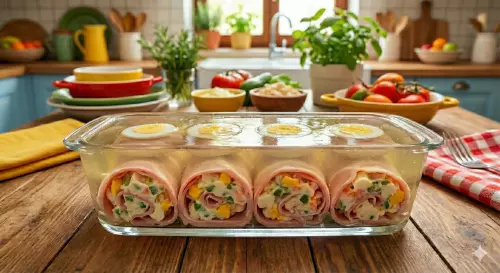 Boiled ham rolls