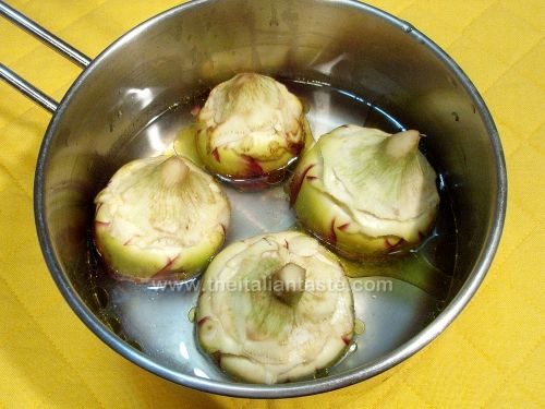 Stewed artichokes