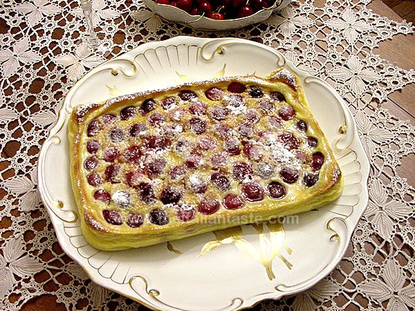 Cherry clafoutis