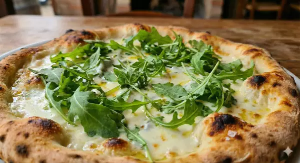 Pizza mozzarella e rucola