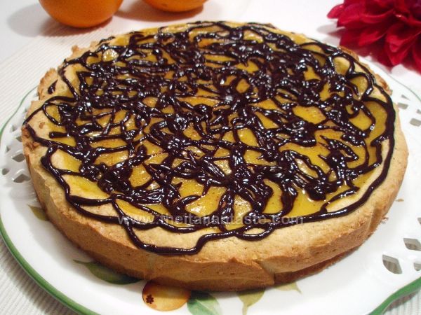 Orange-and-chocolate tart