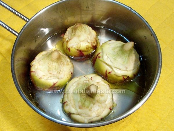 Stewed artichokes