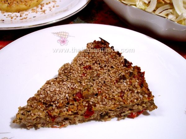Italian meat and vegetable cake