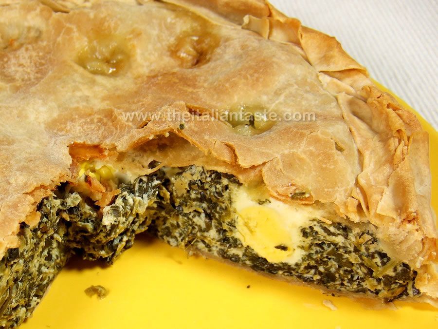 Easter pie or torta pasqualina, Genoa style