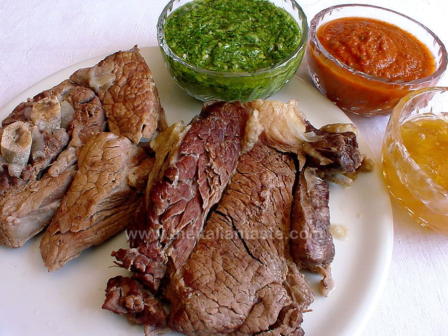 Simple poached beef, Italy-style