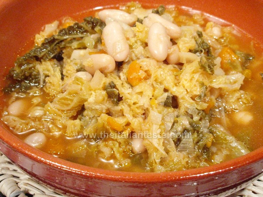 Zuppa di verze e fagioli