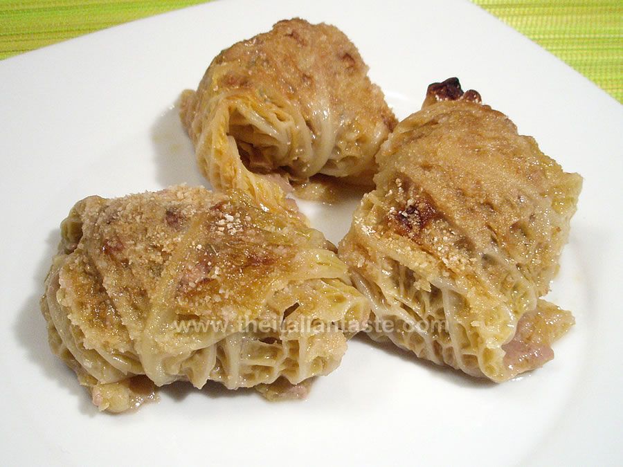 Cabbage rolls, Piedmont-style