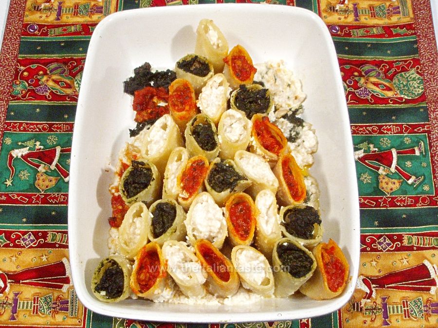 Pasta al forno tricolore